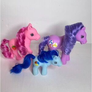 Lot of 3‎ Pony Toys Vintage Retro Strawberry Baby Pinwheel GI-GO